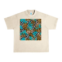 Sandshell turquoise glitter cowhide leopard seamless pattern Urban Heavy Tee - BundleAndBundleShop