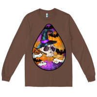 Chestnut Hallowen Teardrop Long Sleeve Tee - LillyAllenDesigns