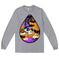 Heather Grey Hallowen Teardrop Long Sleeve Tee - LillyAllenDesigns