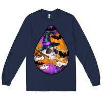 Navy Hallowen Teardrop Long Sleeve Tee - LillyAllenDesigns