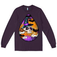 Plum Hallowen Teardrop Long Sleeve Tee - LillyAllenDesigns