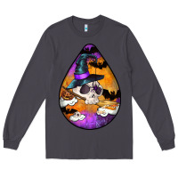 Smoke Hallowen Teardrop Long Sleeve Tee - LillyAllenDesigns