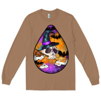 Toasted Coconut Hallowen Teardrop Long Sleeve Tee - LillyAllenDesigns