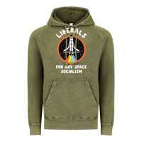 Vintage Olive liberals for gay space socialism Vintage Hoodie - artisFamous