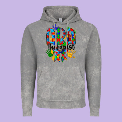 Aba Therapist Vintage Hoodie Designed By Cowhidedigitalart