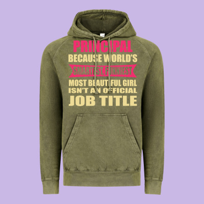 Principal Funniest Isn't A Jobtitle Vintage Hoodie Designed By Artisfamous
