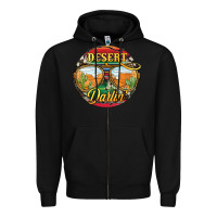 Black desert darlin' sunglassess Zipper Hoodie - JahusDesignShop