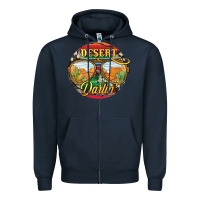 Navy desert darlin' sunglassess Zipper Hoodie - JahusDesignShop