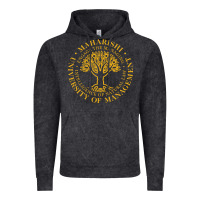 Vintage Black Maharishi International College Vintage Hoodie - artisFamous