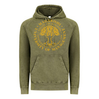 Vintage Olive Maharishi International College Vintage Hoodie - artisFamous