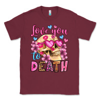 Burgundy love you to death olivia Classic Tee - OliviaCreatesArt