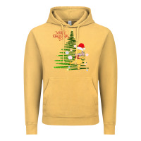 Vintage Mustard Winnie The Pooh- Merry christmas Vintage Hoodie - artisFamous