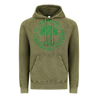 Vintage Olive Maharishi International College Vintage Hoodie - artisFamous