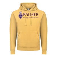 Vintage Mustard Palmer College of Chiropractic Vintage Hoodie - artisFamous