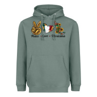 Sage Peace Love Mexicana Heavyweight Hoodie - RanaPortraitStore