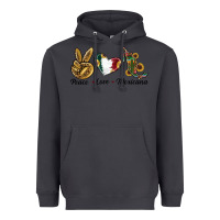 Smoke Peace Love Mexicana Heavyweight Hoodie - RanaPortraitStore