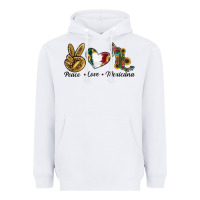 White Peace Love Mexicana Heavyweight Hoodie - RanaPortraitStore