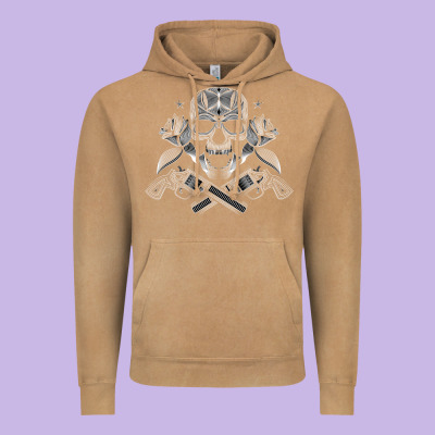 Guns & Roses 7 Vintage Hoodie Designed By Artisfamous