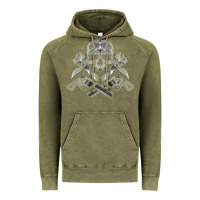 Vintage Olive guns & roses 7 Vintage Hoodie - artisFamous