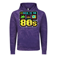 Cloud Purple BACK TO THE 80S Vintage Hoodie - artisFamous
