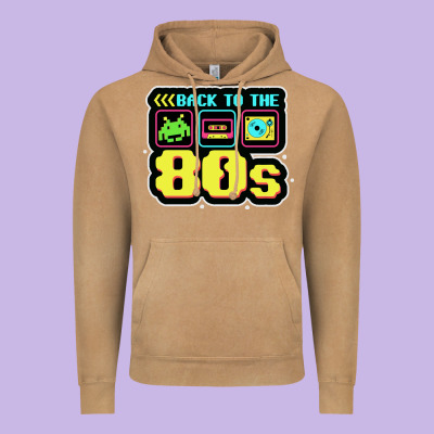 Back To The 80s Vintage Hoodie Designed By Artisfamous