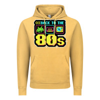 Vintage Mustard BACK TO THE 80S Vintage Hoodie - artisFamous