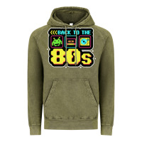 Vintage Olive BACK TO THE 80S Vintage Hoodie - artisFamous