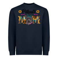 Navy western pitbull mom Heavyweight Sweatshirt - RanaPortraitStore