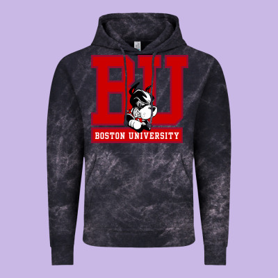 Boston University Terriers Vintage Hoodie Designed By Artisfamous