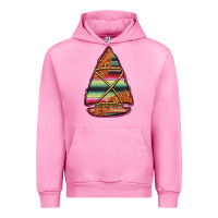 Fuchsia Pink serape tooled leather arrowhead Urban Hoodie - Jasminsmagicworld