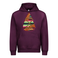 Mauve Wine serape tooled leather arrowhead Urban Hoodie - Jasminsmagicworld