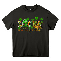 Asphalt Lucky and i gnome it St. Patrick's Day Heavy Core Tee - CowGirlArtShop