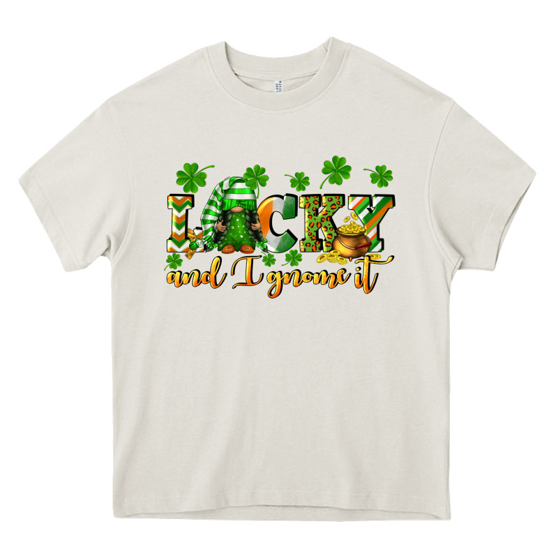 Lucky And I Gnome It St. Patrick's Day Heavy Core Tee by CowGirlArtShop | Teevron
