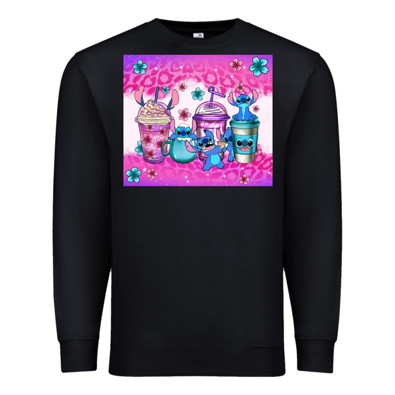 Stitch Coffee Cups Premium Sweatshirt by Jasminsmagicworld | Teevron
