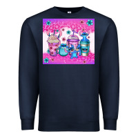 Navy stitch coffee cups Premium Sweatshirt - Jasminsmagicworld