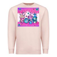 Pale Pink stitch coffee cups Premium Sweatshirt - Jasminsmagicworld