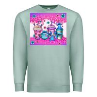 Seafoam stitch coffee cups Premium Sweatshirt - Jasminsmagicworld