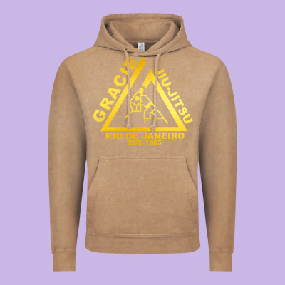 Gracie Jiu Jitsu Vintage Hoodie Designed By Artisfamous