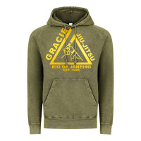 Vintage Olive gracie jiu jitsu Vintage Hoodie - artisFamous