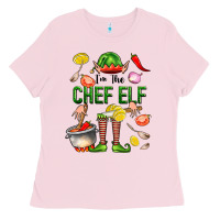 Bubblegum Pink im the chef elf Ladies Tee - FaDigitalArtStudio