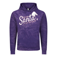 Cloud Purple Dear Santa I Can Explain Vintage Hoodie - artisFamous