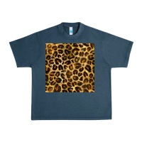 Midnight Navy leopard seamless pattern Urban Heavy Tee - BundleAndBundleShop