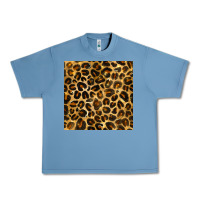 Pebble Blue leopard seamless pattern Urban Heavy Tee - BundleAndBundleShop
