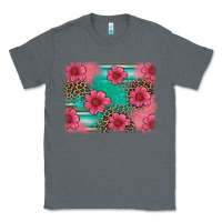 Charcoal Heather easter spring leopard serape background Classic Tee - Artiststas
