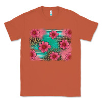 Copper easter spring leopard serape background Classic Tee - Artiststas