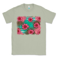 Matcha easter spring leopard serape background Classic Tee - Artiststas