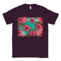 Plum easter spring leopard serape background Classic Tee - Artiststas