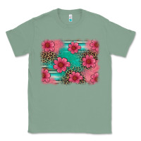 Sage easter spring leopard serape background Classic Tee - Artiststas