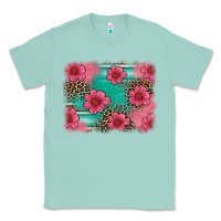 Seafoam easter spring leopard serape background Classic Tee - Artiststas