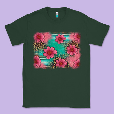 Easter Spring Leopard Serape Background Classic Tee Designed By Artiststas